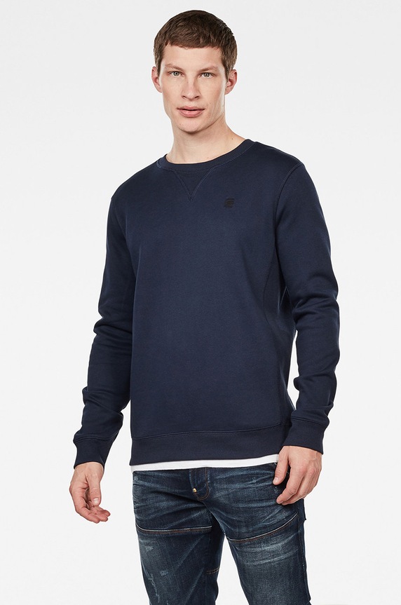 G-Star bluza Premium core pozostałe granatowy D16917.C235