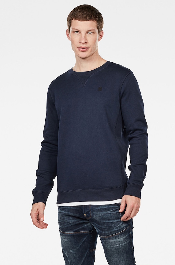 G-Star bluza Premium core pozostałe granatowy D16917.C235