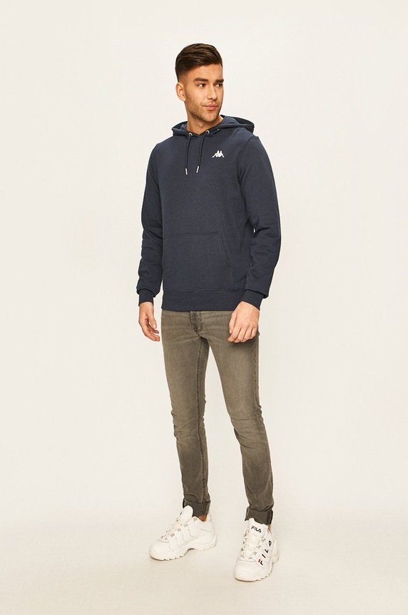 Kappa felpa 707390 blu navy SS20