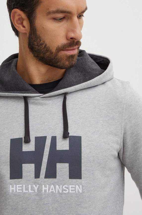 Helly Hansen bluza HH LOGO HOODIE szary 33977