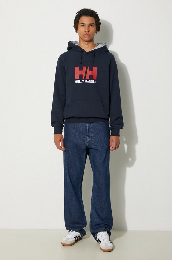 Helly Hansen sweatshirt HH LOGO HOODIE 33977 navy SS24
