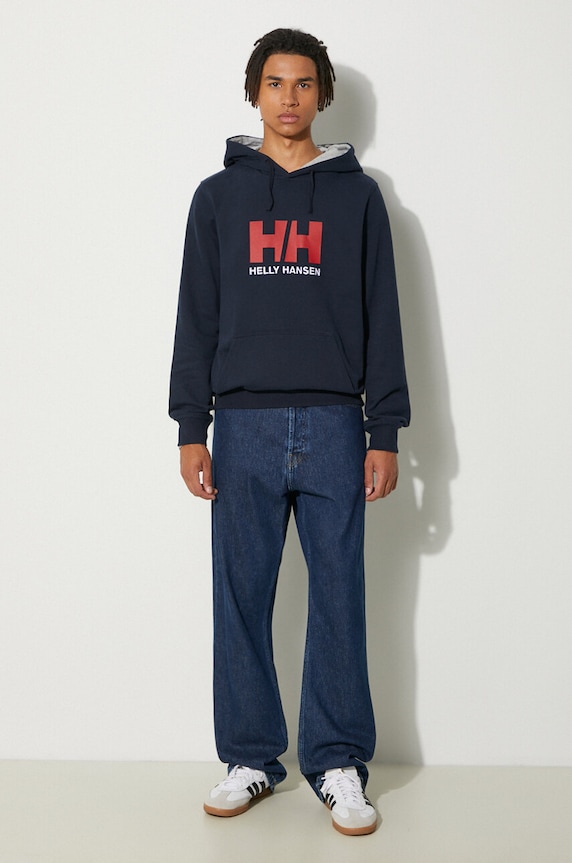 Helly Hansen sweatshirt HH LOGO HOODIE 33977 navy SS24