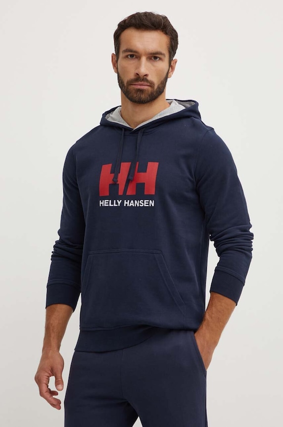 Helly Hansen felső HH LOGO HOODIE sötétkék 33977