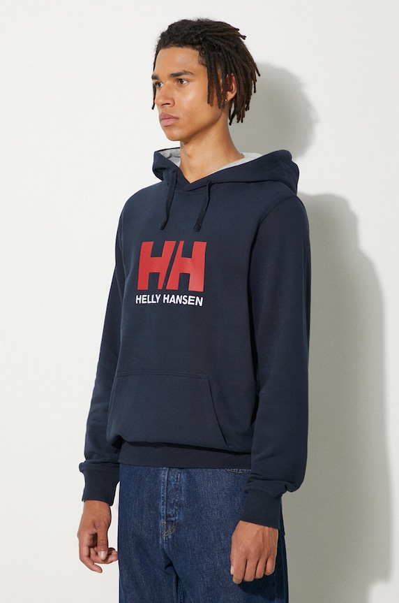 Helly Hansen sweatshirt HH LOGO HOODIE navy 33977