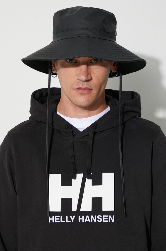 Helly Hansen cotton sweatshirt HH LOGO HOODIE 33977 black