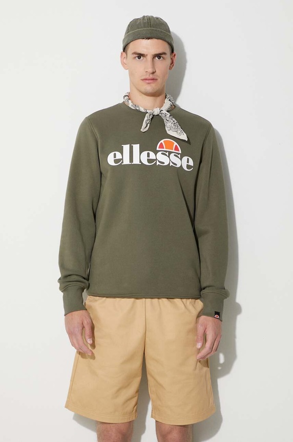 Ellesse felpa sovrastampa verde SHC07930