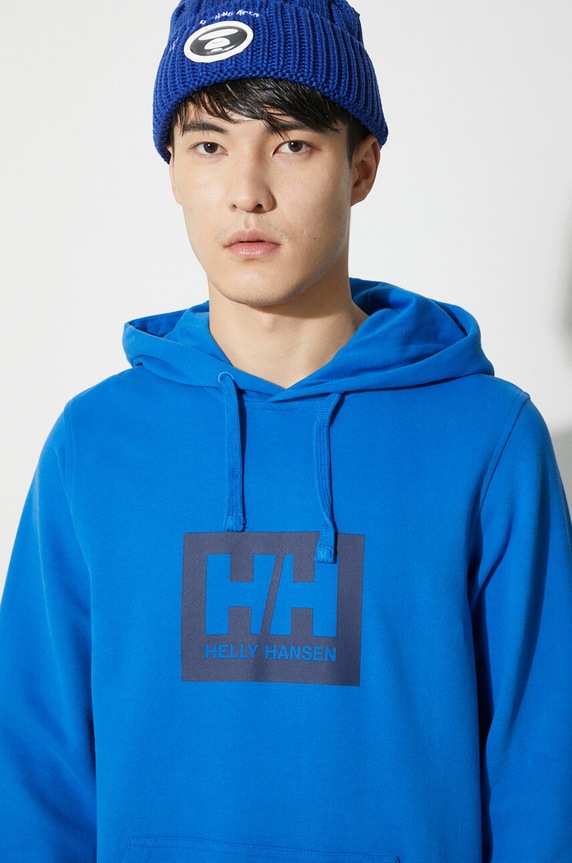 Helly Hansen felpa in cotone 53289 blu