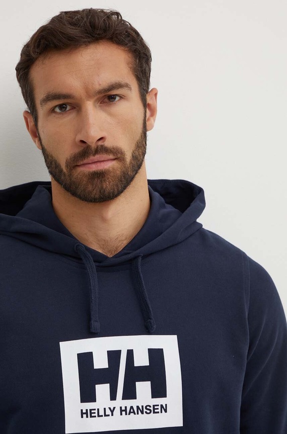 Helly Hansen Bluza bawełniana granatowy 53289