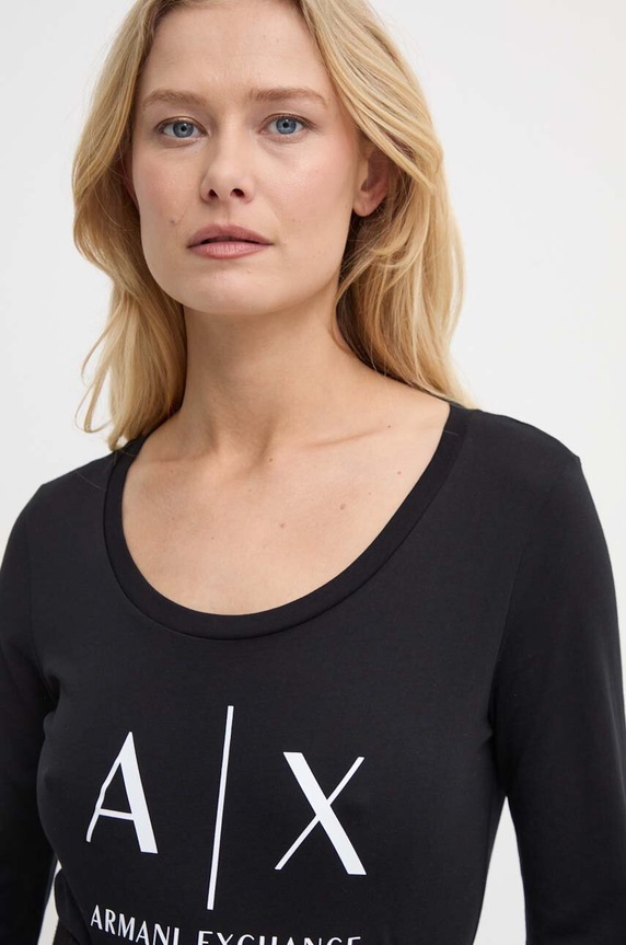 Armani Exchange - Longsleeve 8NYTDG.YJ16Z.NOS czarny 8NYTDG.YJ16Z.NOS
