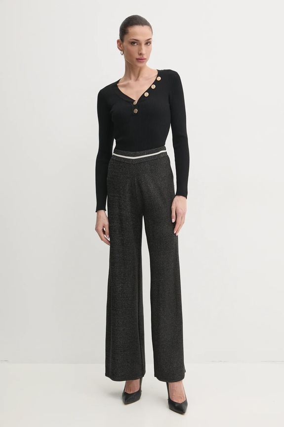 Morgan - Πουλόβερ MBANBI.N 201.MBANBI.N μαύρο SS26