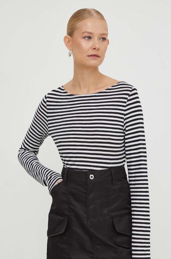 Marc O'Polo Longsleeve ρίγες μαύρο B01219652597
