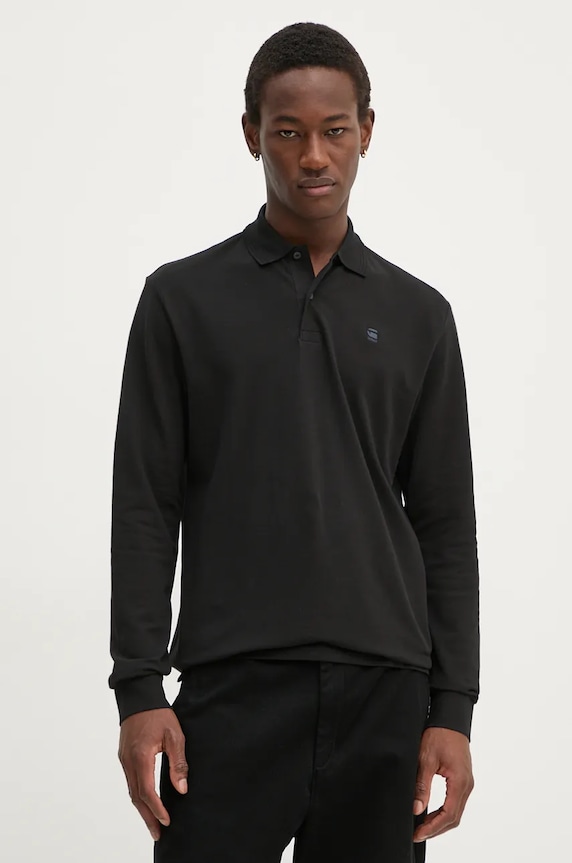 G-Star longsleeve cu elastan negru D14141.5864