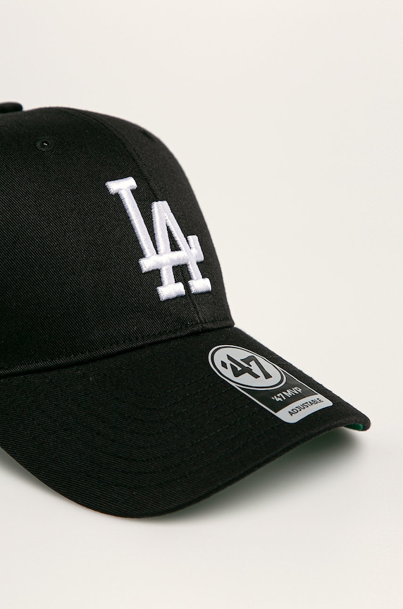 47 brand - Czapka MLB Los Angeles Dodgers B.BRANS12CTP.BKC czarny SS20