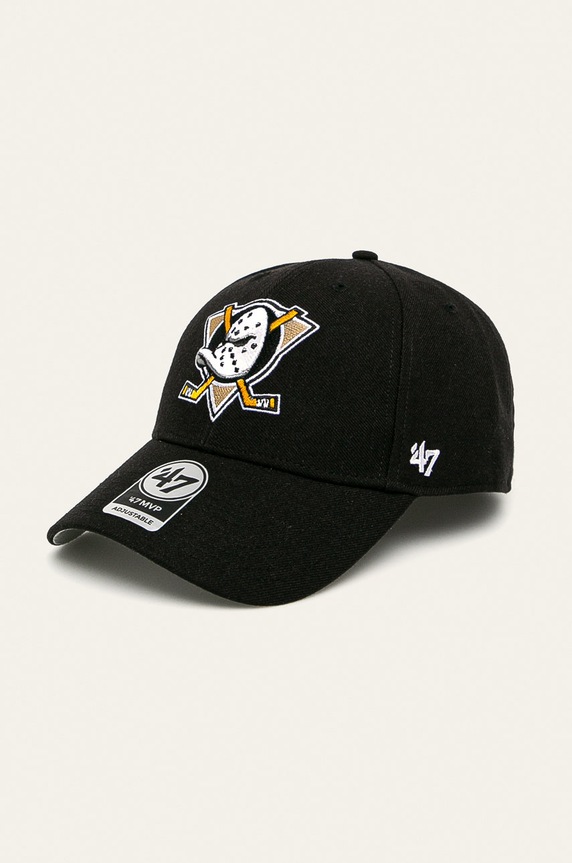 47 brand - Czapka NHL Anaheim Ducks z domieszką wełny czarny H.MVP25WBV.BKI