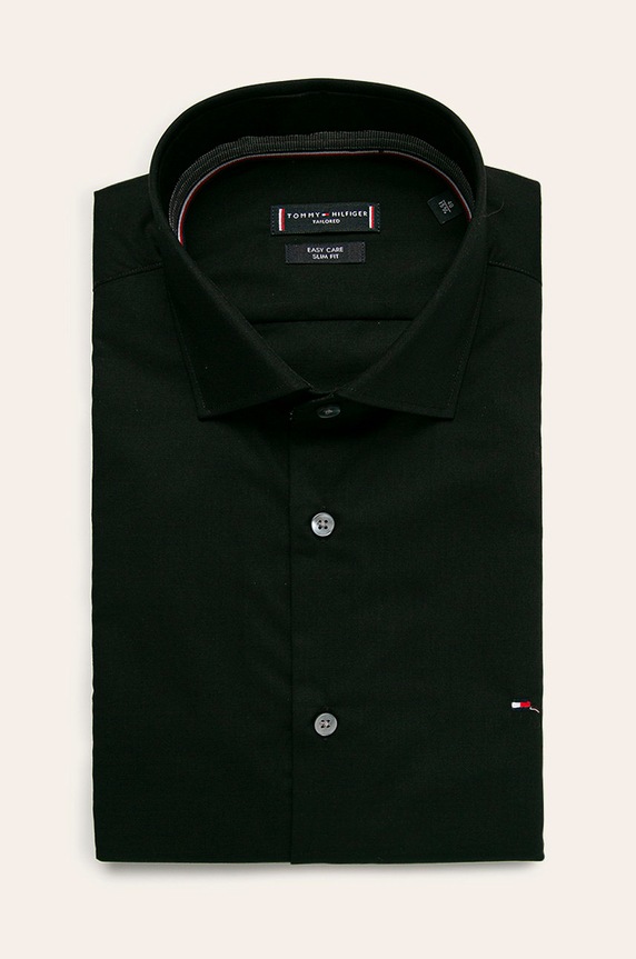 Tommy Hilfiger Tailored - Koszula bawełna czarny TT0TT06391