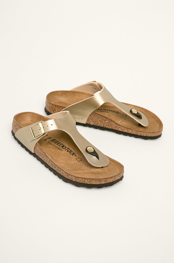 Σαγιονάρες Birkenstock Gizeh 1016109 χρυσαφί SS26