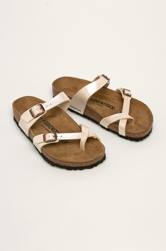 Birkenstock papuci Mayari 71661 bej SS24