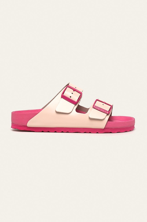 Birkenstock - Kožené pantofle Arizona EXQ přírodní kůže růžová 1016456