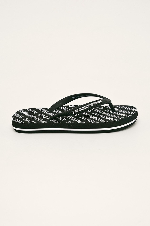 EA7 Emporio Armani - Slapi sintetic negru XCQ001.XCC07.D