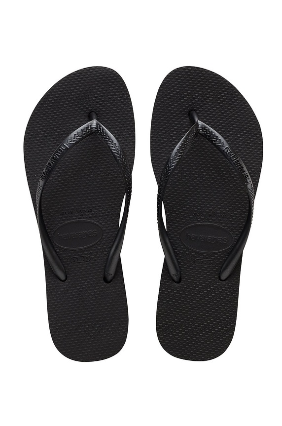 Havaianas - Japonki SLIM FLATFORM platforma czarny 4144537.0090P