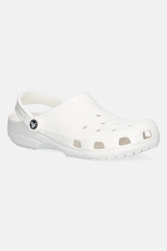 Παντόφλες Crocs Classic Classic φλατ λευκό CROCS.CLASSIC.10001