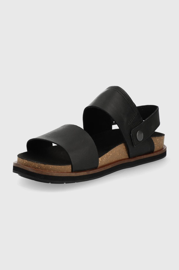 Obuwie Timberland sandały skórzane Amalfi Vibes 2Band Sandal TB0A2CET0151 czarny