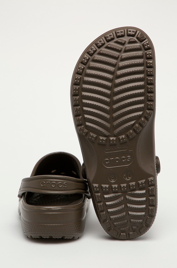 Obuwie Crocs klapki Classic CROCS.CLASSIC.10001.M brązowy