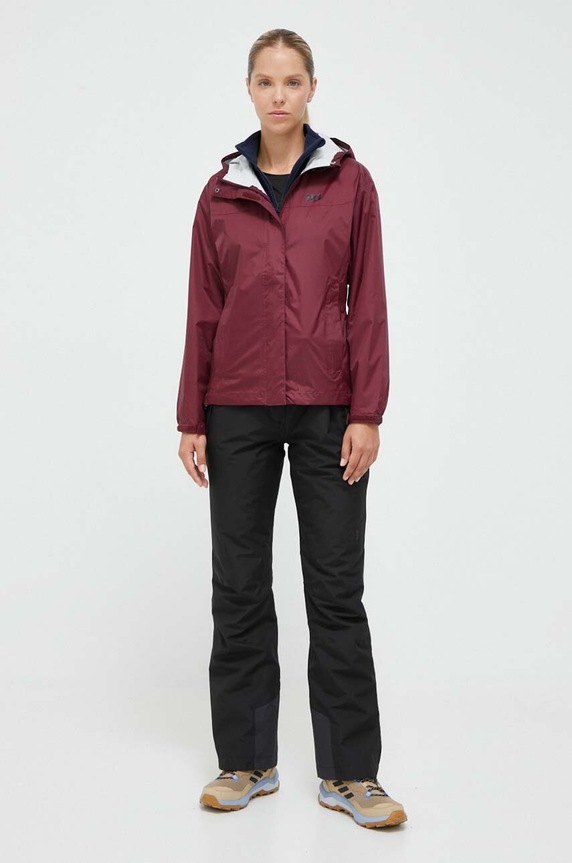 Helly Hansen kurtka outdoorowa LOKE 62282 bordowy AW24