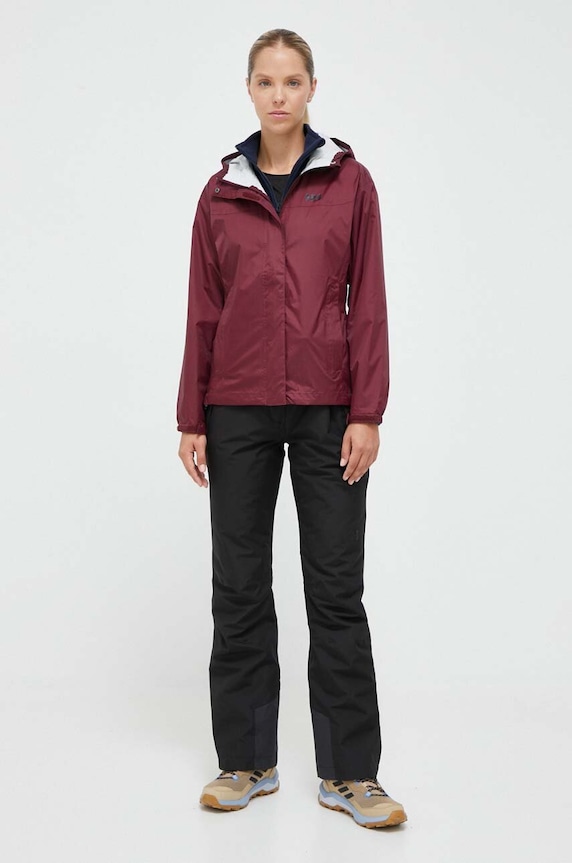 Helly Hansen kurtka outdoorowa LOKE 62282 bordowy AW24