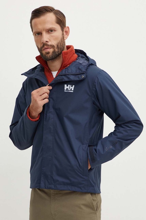 Helly Hansen kurtka trekkingowa męska pozostałe granatowy 62047