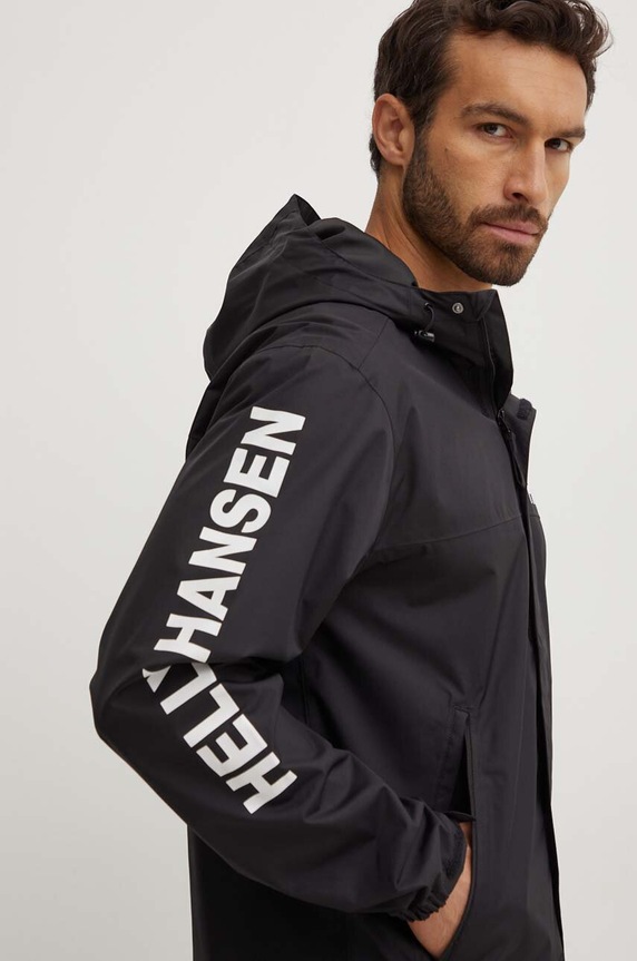 Nepremokavá bunda Helly Hansen Ervik čierna 64032