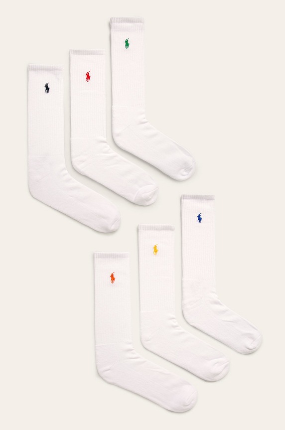 Polo Ralph Lauren calzini (6-pack) calzini bianco 449799740002