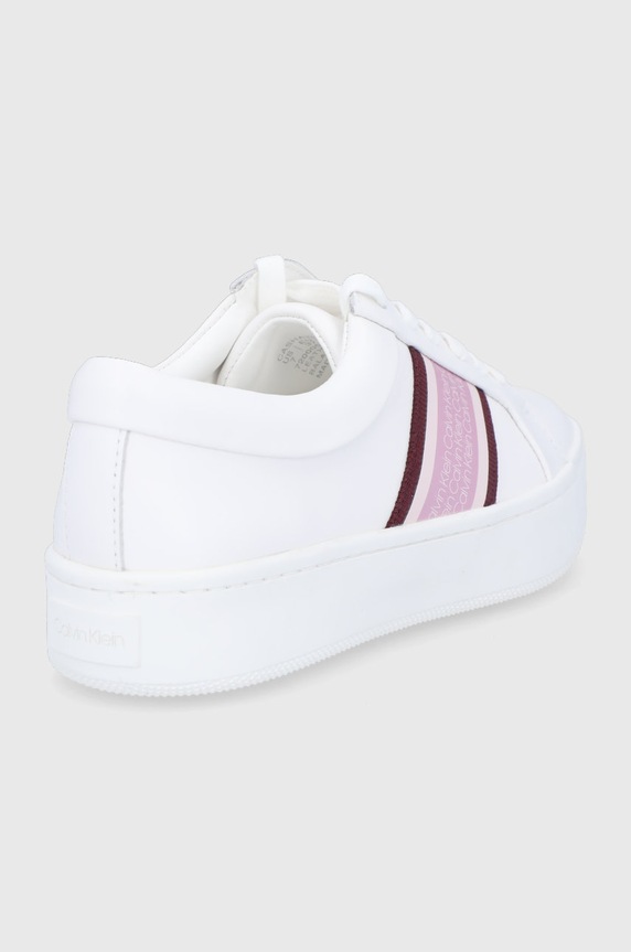 Obuwie Calvin Klein Buty skórzane E8872 biały