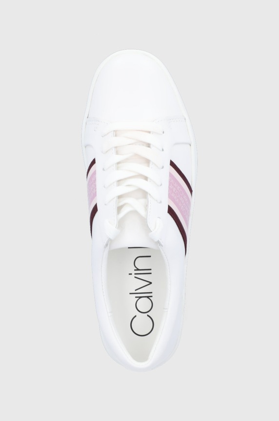 Calvin Klein Buty skórzane biały E8872