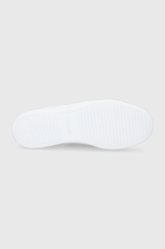 Calvin Klein Buty skórzane E8872 biały
