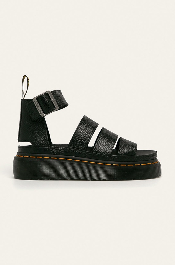 Dr. Martens - Bőr szandál Clarissa Ii Quad nappa bőr fekete 24476001