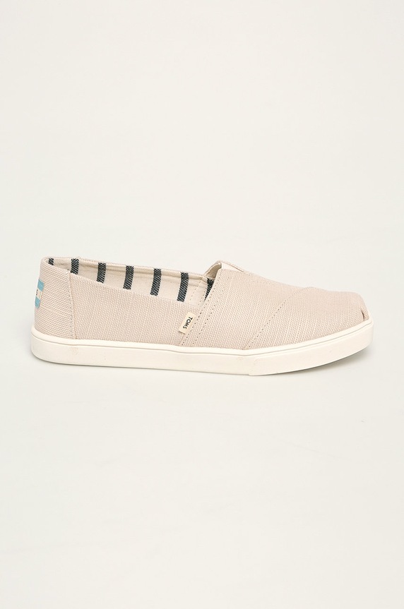 Toms - Espadryle Classic tekstylny beżowy 10013500