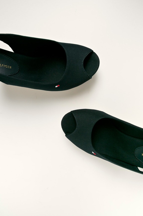 Tommy Hilfiger szandál ICONIC ELENA SLING BACK WEDGE FW0FW04789 sötétkék