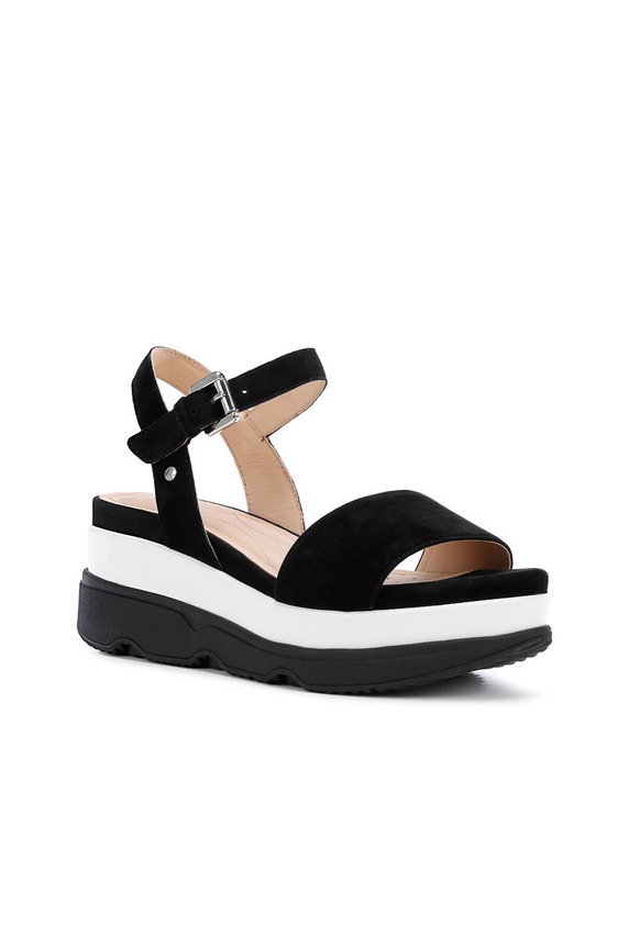Geox - Sandały skórzane D02HBC.00021 czarny SS26