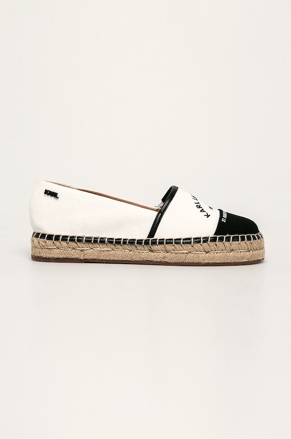 Karl Lagerfeld - Espadrilles textil fehér KL80108