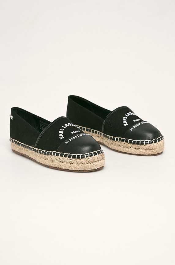 Karl Lagerfeld - Espadrilles KL80108 fekete SS20
