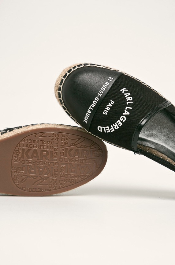 Karl Lagerfeld - Espadrilles fekete KL80108