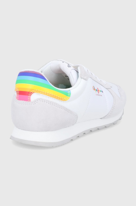 Obuv Topánky Pepe Jeans Verona W Pride PLS31018 biela