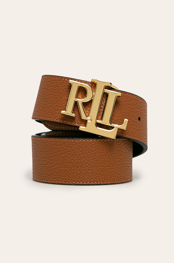 Lauren Ralph Lauren - Pasek skórzany dwustronny 412754806001 412754806001 czarny SS21