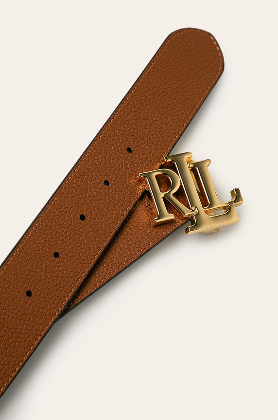 Akcesoria Lauren Ralph Lauren - Pasek skórzany dwustronny 412754806001 412754806001 czarny