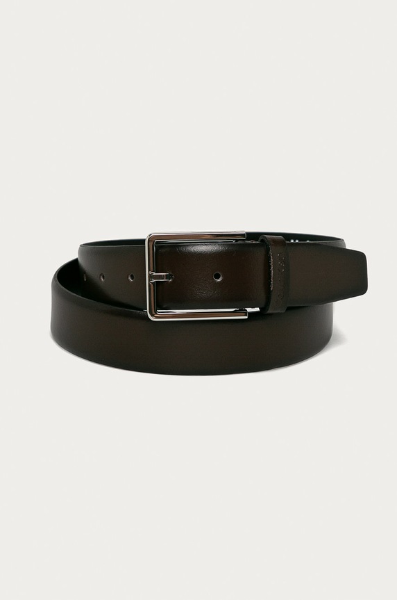 Calvin Klein - Kožený opasok hnedá K50K505173