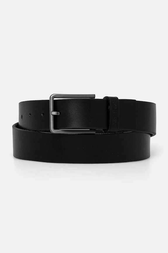 Calvin Klein - Pasek skórzany czarny K50K505447