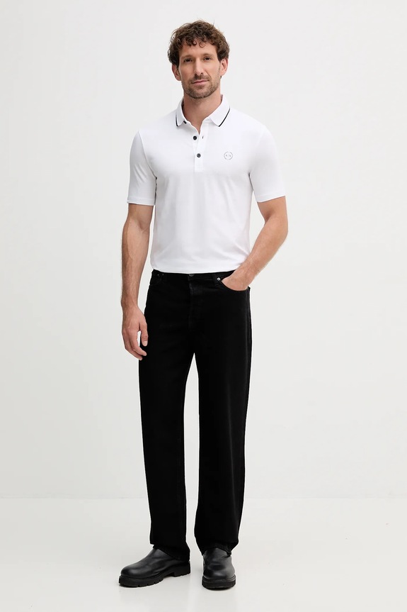 Polo Armani Exchange 8NZF70.Z8M9Z bijela AA00