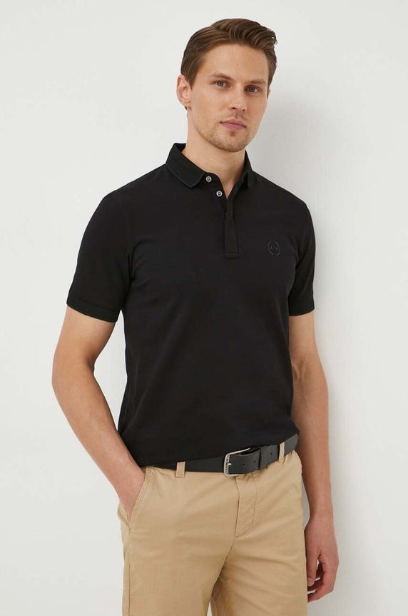 Armani Exchange – Polo z elastanem czarny 8NZF91.ZJ81Z.NOS