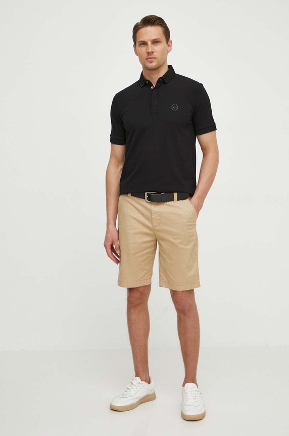 Armani Exchange – Polo 8NZF91.ZJ81Z.NOS czarny AA00